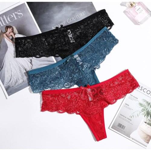Sexy Lace Panties Underwear Woman Thong G-String T-back Female Underwear For Woman Thongs Briefs Low Waist Womens Underpants