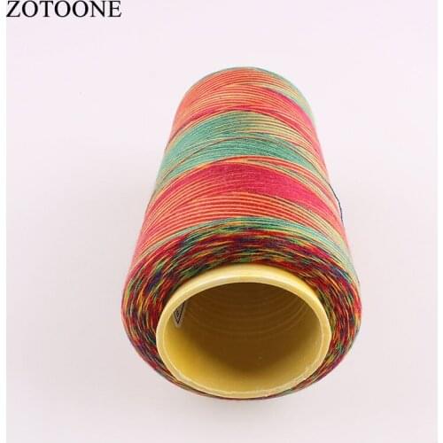 Machine Industrial Sewing Thread Spool Rainbow Polyester sewing thread Multicolor Sewing Suppiles 3000Y/Spool 40S/2SE0017C4