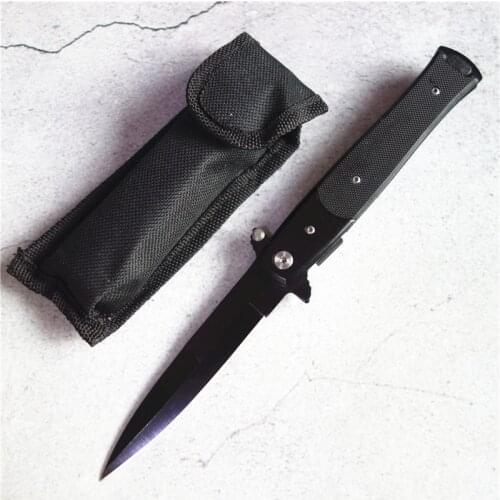 Stainless steel folding knife, sharp and durable pocket knife, camping barbecue fishing outdoor tool knife