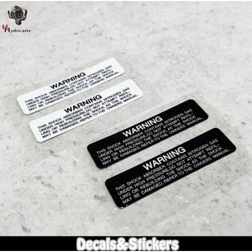 NO.L028 WARNING General 3M Reflective Stickers MOTO GP Car Sticker Waterproof Decals Racing Motorcycle