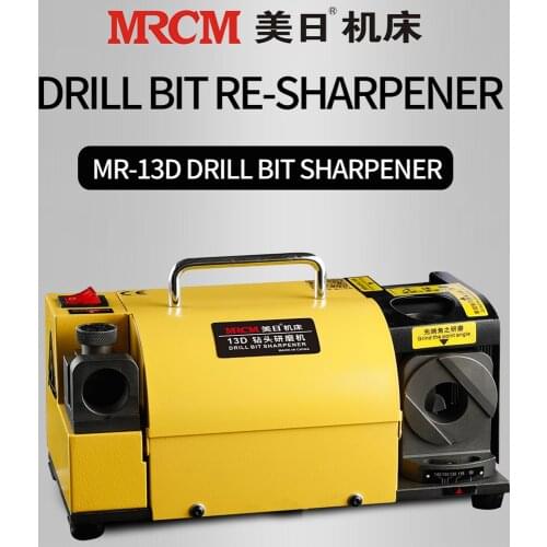MRCM 180W MRCM Drill Bit Sharpener 110V/220V Portable Angle Grinder Disc Universal Normal Grinding Machine MR-13D Bit Sharpening