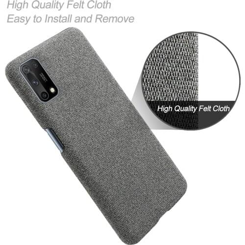 Ultra Thin Fabric Cloth Case For Oppo Realme 7 5G Phone Cover For Oppo Realme 7 5G V5 Q2 For Oppo Realme 7 5G 6.5" OPPO K7X Capa