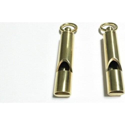 Vintage Antique Brass Whistle EDC Sport Outdoor Rescue Emergent Pendant Gear Camp Hike Mountaineer Survive Mountainclimb Referee