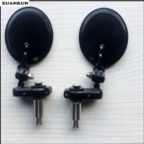 XUANKUN Cafe Racer Retro Motorcycle Modified Rear Handle Mirror