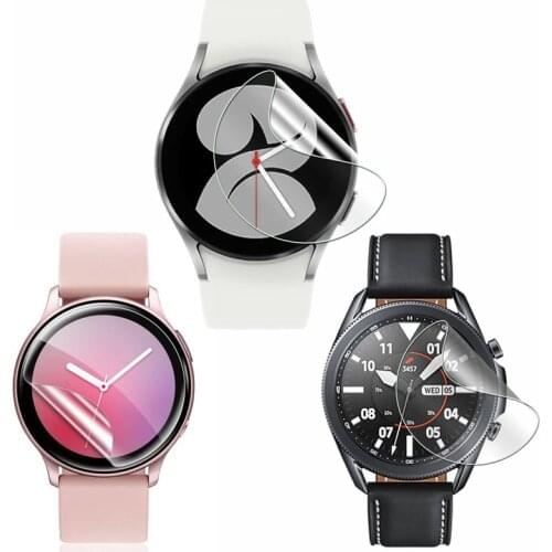 5pcs TPU Soft Protective Film Guard For Samsung Galaxy Watch Active 2 40mm/44mm Active2 SmartWatch Screen Protector Full Cover