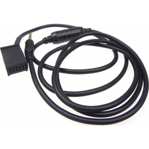 10pcs High Qualty BMW multi-car universal E39 E53 X5 AUX IN ADAPTER KABEL BUSINESS cables 3.5mm male connector hot