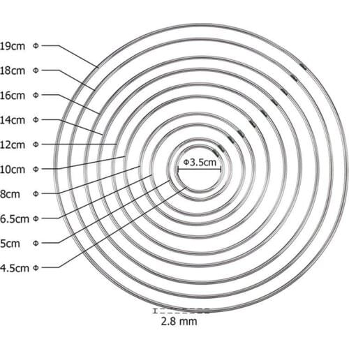 5-10pc Silver Metal Macrame Craft Hoop Dream Catcher Dreamcatcher Ring DIY Wedding Wind Chime Hanging Decorations