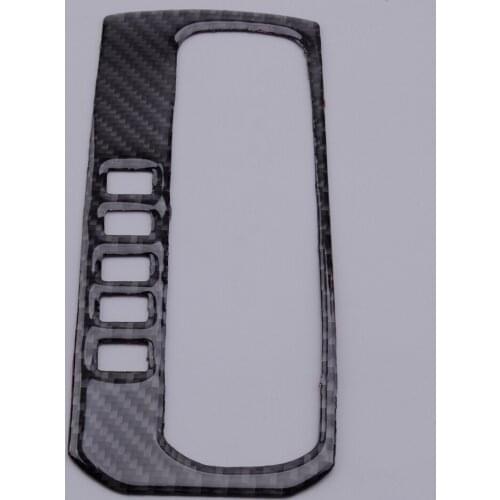 5 Button Carbon Fiber Car Gear Shift Box Panel Trim Cover Frame Moulding Fit For Honda Civic 10th 2016 2017 2018 2019