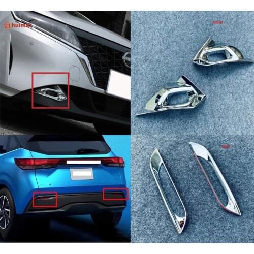 ABS Chrome For Nissan Note E13 2021 Car Accessories Front Rear Fog Light Lamp Cover Trim Molding Bezel Garnish