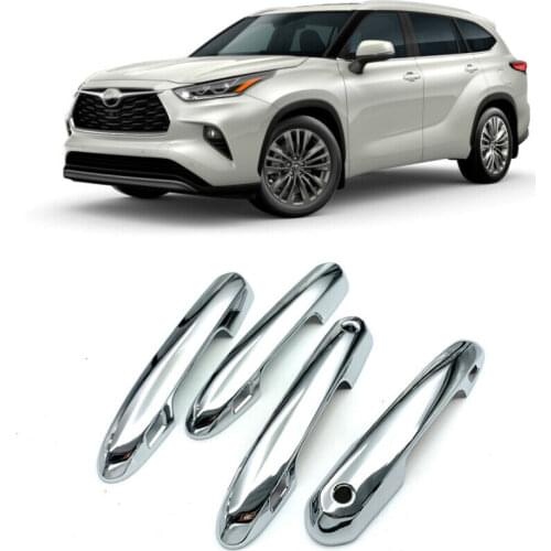 ABS Chrome Side Door Handle Cover For Toyota Highlander 2020 2021