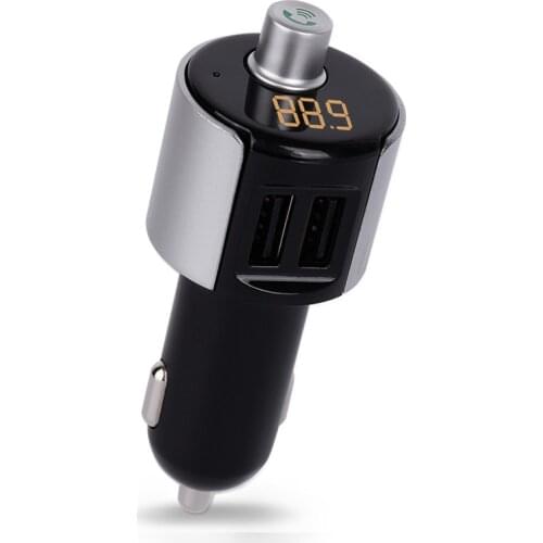 Car Bluetooth FM Transmitter Dual USB Ports FM Modulator MP3 Player Radio Transmitter Hand Freecall Voltage Detection 2018