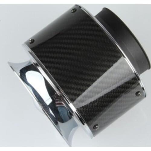 Car styling Universal Racing Carbon Fiber air intake filter High flow cold air extension system For honda civic/ford focus 2 3