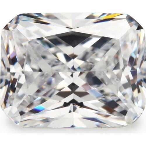 50PCS 3x4~13x18mm Octangle Shape Princess Cut AAAAA White Color Loose Cubic Zirconia Gems CZ Stone For Jewelry Diy Stone