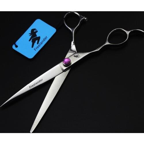 Freelander 7 inch Professional Left-handed Japan 440C Stainless Steel Pet Grooming Scissor with Case