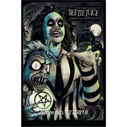 Diy Diamond Painting Cross Stitch Set Beetlejuice Tim Burton Home Decoration Square Diamond Embroidery 5D Needlework CF915