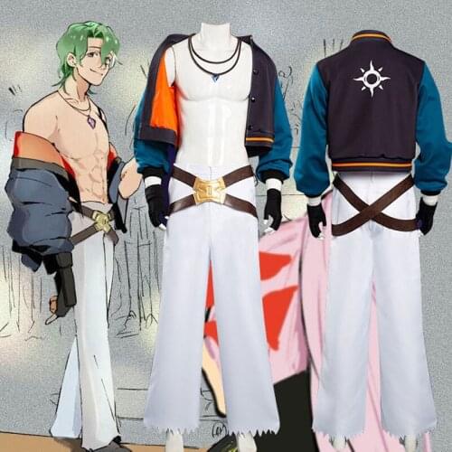 Anime SK8 the Infinity Clothes Joe/Kojirou Nanjou Cosplay Tops Pants Gloves Uniform Suits Halloween SK8 Wigs for Women Mens