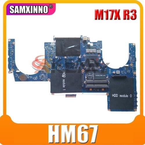 Original Laptop motherboard For DELL Alienware M17X R3 HM67 Mainboard CN-0GFWM3 0GFWM3 PAR00 LA-6601P DDR3