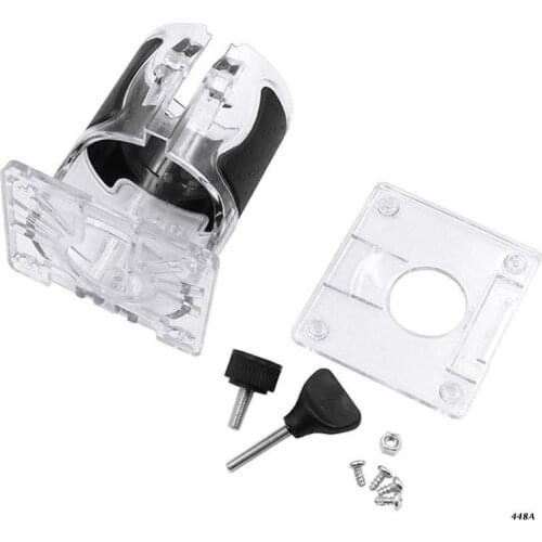 Durable Trimmer Base Woodworking Trimmer Router Transparent Plastic Base Power Tool Protective Accessory Hand Tools