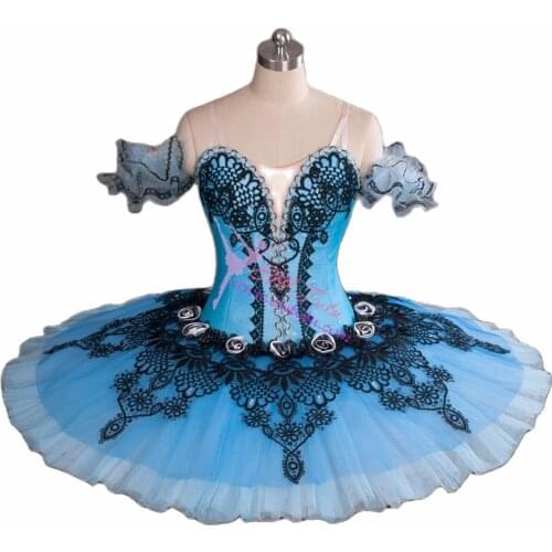 Adults Professional Ballet Tutus Blue Black Le Corsaire Performance Tutu Costume Raymonda Platter Pancake Ballet Tutu Dress