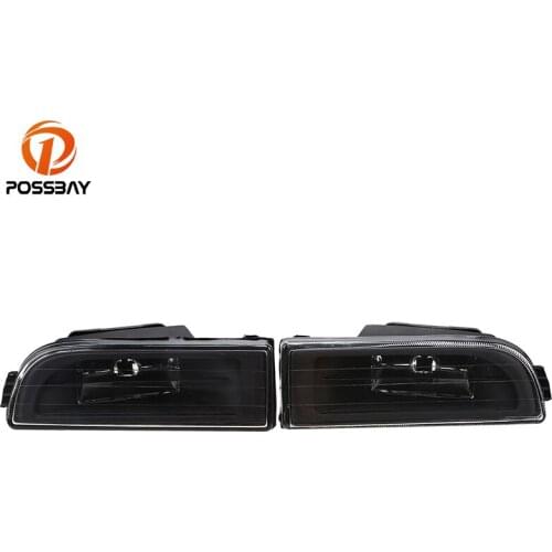 POSSBAY Front Lower Bumper Fog Lamp for BMW E38 7 Series 1995 1996 1997 1998 1999 2000 2001 Clear Lens Fog Light Housing