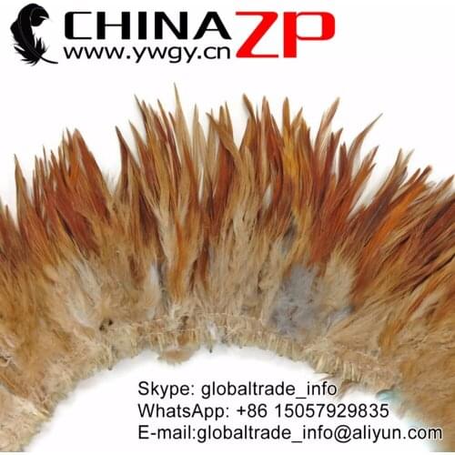 Retail and Wholesale from CHINAZP Factory 200 pcs/lot Good Quality Dyed Champagne Half Bronze Coque Tail Feathers