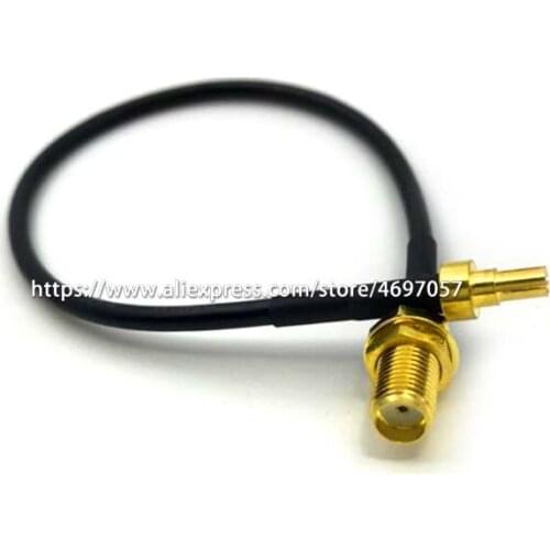 Hot SMA Female to CRC9 Male Straight Connector Pigtail RG174 Cable 15CM 20CM