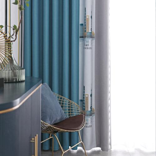 Modern High Shading Curtains for Living Room Luxury Blackout Curtain for Bedroom Drapes Finished Blinds Window Treatment Decor