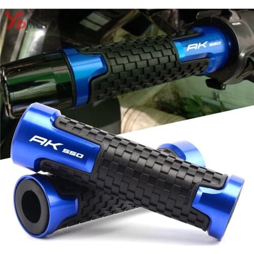 High-quality Motorcycle knobs Anti-Skid scooter Handle Grips cnc 22mm Bar Hand Handlebar Grip For KYMCO AK550 AK 2017 2018 cover
