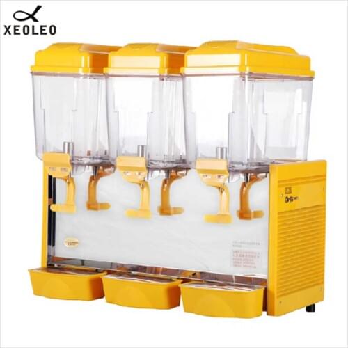 XEOLEO Three jars Cold&Hot Drink machine 3*17L Juice dispenser Commerical Drink dispenser Mix Type Beverage machine 220V 480W