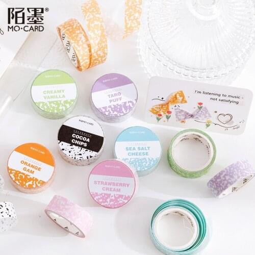 1.5cm*300cm Cute Color Ink Point Washi Tape Kawaii Broken Point Sulfuric Acid Paper Tapes Journal Decorative Scrapbook Supplies