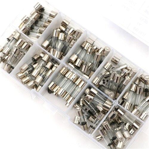 100pcs 1A 2A 3A 4A 5A 6A 8A 10A 13A 15A 250V Ceramic Fuse 5mm x 20mm Slow Blow T