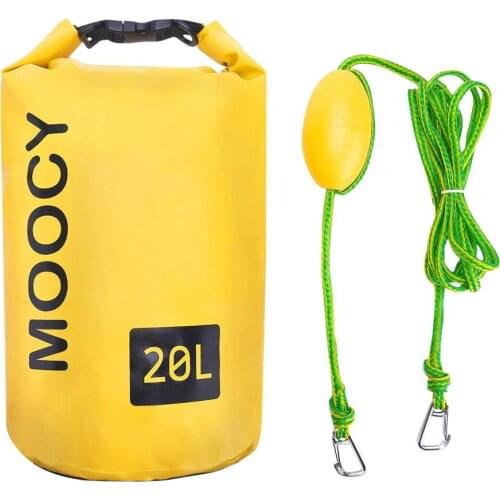 10L 20L Tow rope Sand Sack 2-in-1 Sand Anchor & Waterproof Dry Bag Storage Drift Bags Dock line for Kayak Jet Ski Rowing Small
