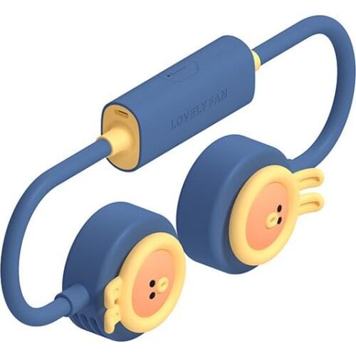 2021year Lazy Hanging Neck Fan Blade-Free Mini Noiseless Outdoor Sports Creative USB Hanging Fan Mini fan Hanging neck fan