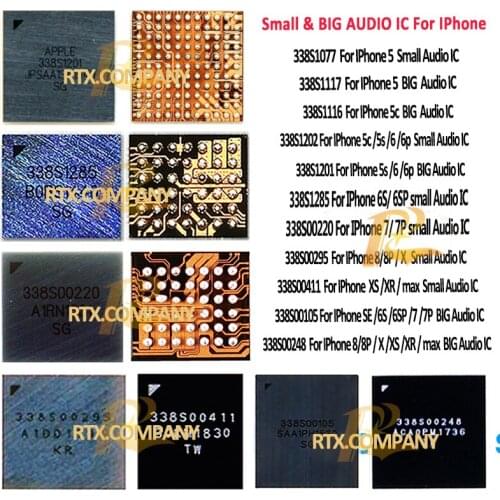 338S00411 338S00295 338S00248 For IPhone 8 8Plus XS XR Xsmax 6s 7 7Plus 6 6Plus 6splus 5s 5C 5G Big Small Audio IC Sound Control