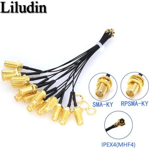 5Pcs SMA Connector Cable Female to IPEX4 IPX4 MHF4 to SMA Female RF0.81 Antenna RG0.81MM Cable Assembly RP-SMA-K