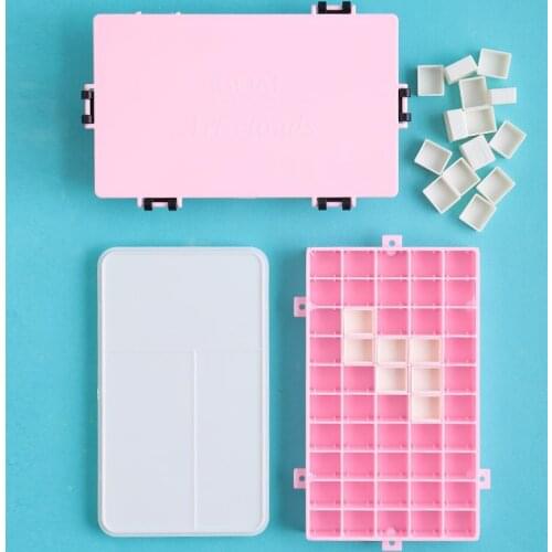 50 Grids Watercolor Box Moisturizing Painting Palette Leakproof Paint Palette Storage Box Drawing Art Supplies