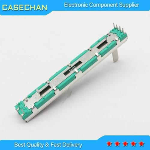 50pcs 7.5CM 75mm D10K dual channel mixer fader potentiometer D103 6Pins 10K D103 D10KX2