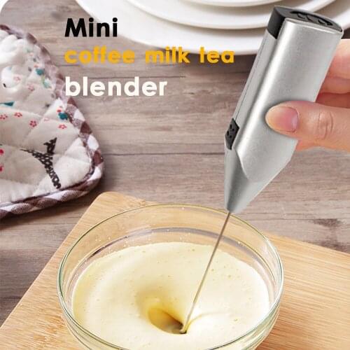 6pcs Foamer Mini Handle Stirrer Practical Kitchen Cooking Tool Fashion Milk Drink Coffee Whisk Mixer Electric Egg Beater Frother