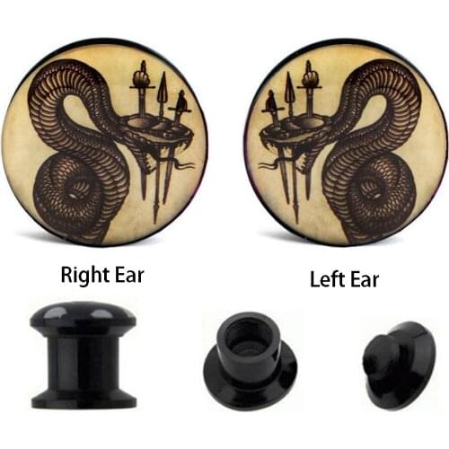 JUNLOWPY Logo Black Acrylic Ear Plug Flesh Tunnel Body Jewelry Screw Earring Lobe Stretcher Eyelet Expander Mix 4-16mm 80/160PCS