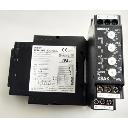 K8AK-AW2 100-240VAC 1-Phase Current Relay 0.1-5A
