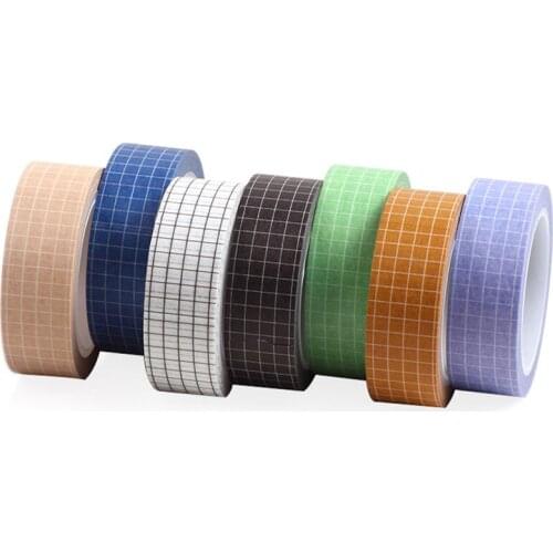 15mmx10m Cartoon grid bubble lines Dividing Stickers border masking adhesive paper washi tape DIY Scrapbooking Hand account