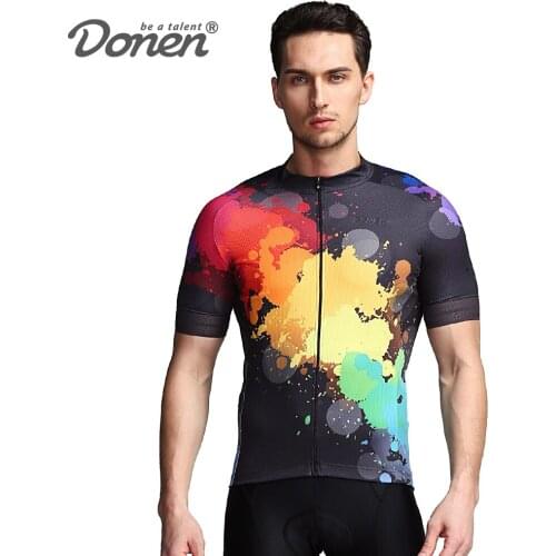 DONEN Summer Short Sleeve Cycling Set Mountain Bike Clothing Breathable Bicycle Jerseys Clothes Maillot Ropa Ciclismo