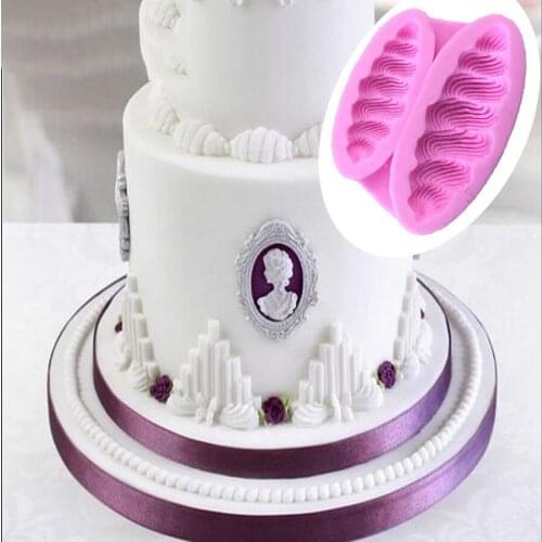 Lace Series Silicone Sugar Mold, Cake Biscuit Decoration Tool B018