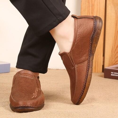 Mens Flat Shoes Spring Autumn Breathable Walking Shoes Beef Tendon Bottom Anti-skid Lightweight Casual Comfortable Mens Shoes