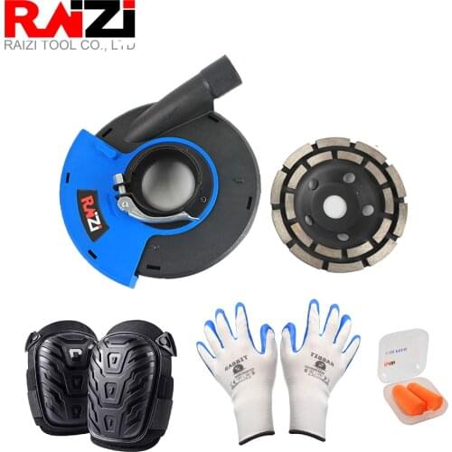 5 inch/125 mm dust shroud kit cover tool with diamond cup wheel for angle grinder concrete grinding