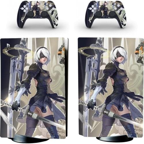 NIRE PS5 Standard Disc Edition Skin Sticker Decal Cover for PlayStation 5 Console & Controller PS5 Skin Sticker Vinyl
