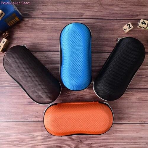 Portable Fiber Colorful Cover Sunglasses Case for Glasses Box with Zipper Eyeglass Cases Sunglass Shell Protector Unisex Solid