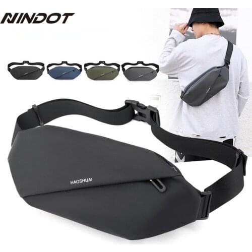Casual Fanny Pack Crossbody Bags Man Waist Bag Men Purse Male Belt Bag Banana Bags Zipper Phone Holder Fashion Bum Bag