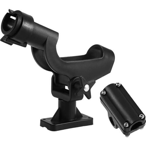 Adjustable Raft Boat Kayak Fishing Rod Pole Stand Bracket Mount Holder Rack