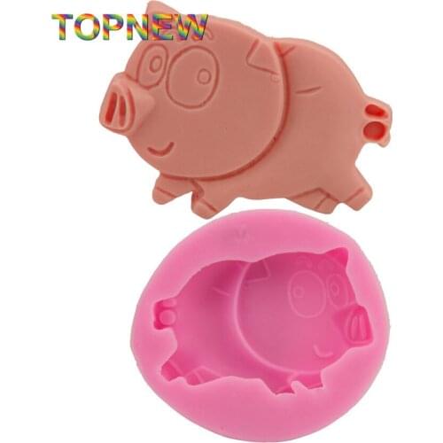 Pig Silicone Cake Molds Non-Stick Sugar Fondant Jelly Jello Ice 3D Soap Moulds 1883